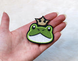 Frog Prince - Embroidered Iron-on Patch