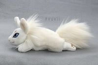 White Fox - handmade plush animal