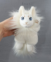 White Fox - handmade plush animal