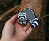 Raccoon - Embroidered Iron-on Patch