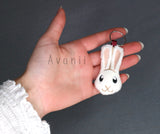 White Rabbit - Soft Charm / Keychain Plush