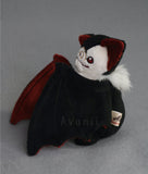 Black Vampire Bat - Handmade minky plush