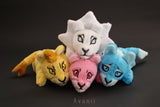 Lion Yellow Diamond - Minky beanie plush