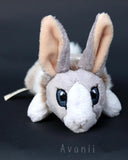 Lilac Dutch Rabbit / Bunny - small floppy - handmade plush animal