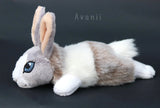 Lilac Dutch Rabbit / Bunny - small floppy - handmade plush animal