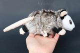 Opossum - small floppy - handmade plush animal
