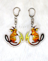 Pokemon: Raichu -  Acrylic Charm - 2 inch double sided keychain