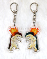 Pokemon: Typhlosion -  Acrylic Charm - 2 inch double sided keychain