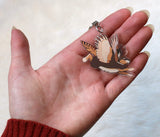 Wolpertinger -  Acrylic Charm - 2 inch double sided keychain