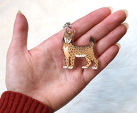 Royal Beasts: Lynx -  Acrylic Charm - 2 inch double sided keychain