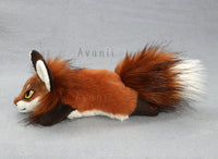Red Fox with Golden Eyes - handmade plush animal