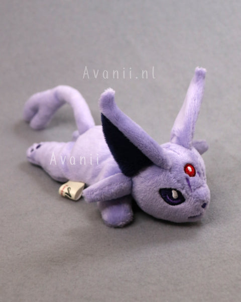 Espeon 2 - Lavender cat fox - Minky beanie plush