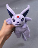 Espeon 2 - Lavender cat fox - Minky beanie plush