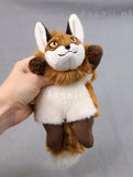 Light Red Fox - handmade plush animal