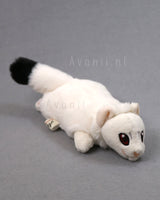 Ermine 2 - small floppy - handmade plush animal