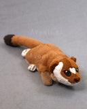 Long-Tailed Weasel 2 - small floppy - handmade plush animal