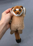 Long-Tailed Weasel 2 - small floppy - handmade plush animal