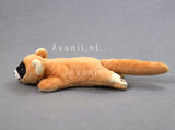 Siberian Weasel - small floppy - handmade plush animal