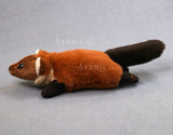 American Pine Marten - small floppy - handmade plush animal