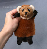 American Pine Marten - small floppy - handmade plush animal