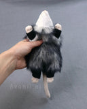 Diorite Opossum - small floppy - handmade plush animal