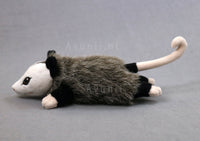 Andesite Opossum - small floppy - handmade plush animal