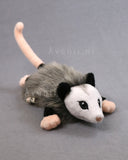 Dacite Opossum - small floppy - handmade plush animal