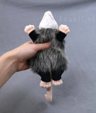 Dacite Opossum - small floppy - handmade plush animal