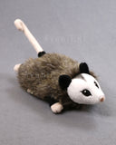 Gabbro Opossum - small floppy - handmade plush animal