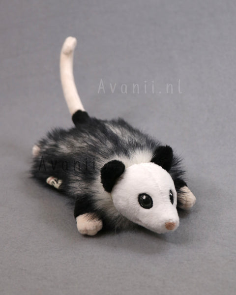 Diorite Opossum - small floppy - handmade plush animal