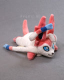 Sylveon - Fairy cat fox - Minky beanie plush