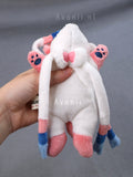 Sylveon - Fairy cat fox - Minky beanie plush