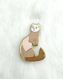 Light Sable Ferret - Hard Enamel Pin