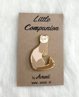 Light Sable Ferret - Hard Enamel Pin