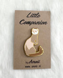 Light Sable Ferret - Hard Enamel Pin