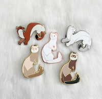 Light Sable Ferret - Hard Enamel Pin