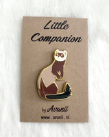 Dark Sable Ferret - Hard Enamel Pin