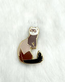 Dark Sable Ferret - Hard Enamel Pin