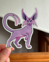 Holographic Espeon / Nekomata  - Vinyl Sticker