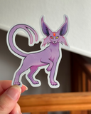 Holographic Espeon / Nekomata  - Vinyl Sticker