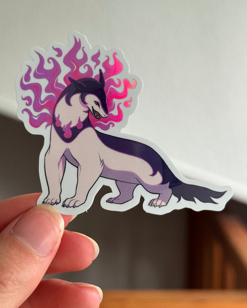Hisuian Typhlosion  - Holographic Vinyl Sticker