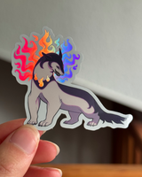 Hisuian Typhlosion  - Holographic Vinyl Sticker