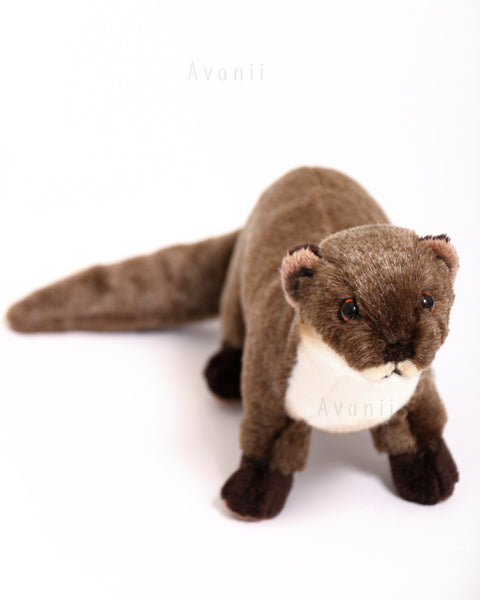 Otter - Handmade plush animal - realistic faux fur