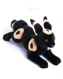 Realistic Umbreon - Black Fox - Handmade plush animal