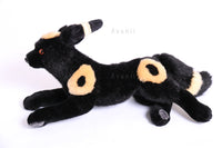 Realistic Umbreon - Black Fox - Handmade plush animal
