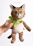 Scottish Wildcat Companion - handmade plush animal - minky miniature