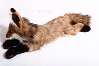 Rusty Red Fox - Large handmade plush animal - realistic faux fur