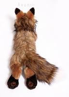 Rusty Red Fox - Large handmade plush animal - realistic faux fur