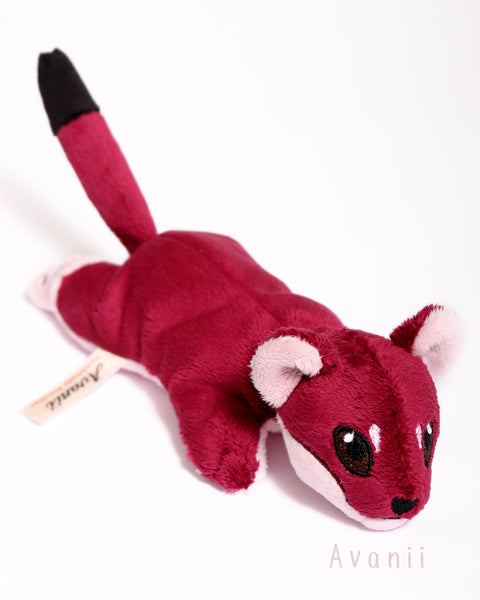 Sprinkle the Crimson Weasel - Critical Role Inspired Minky Plush