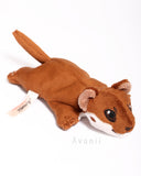 Least Weasel - small floppy - handmade plush animal